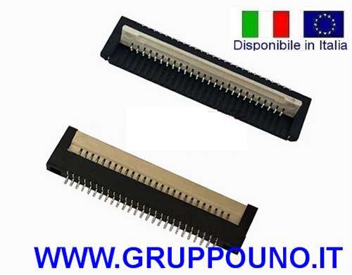 Connettore Flip FPC/FFC 0.8mm 34 pin (spess. 1.75-2 mm)
